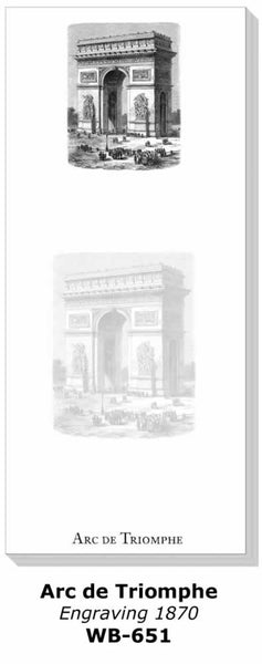 WB-651 • Arc de Triomphe • Paris (1870) • Writing Blocs